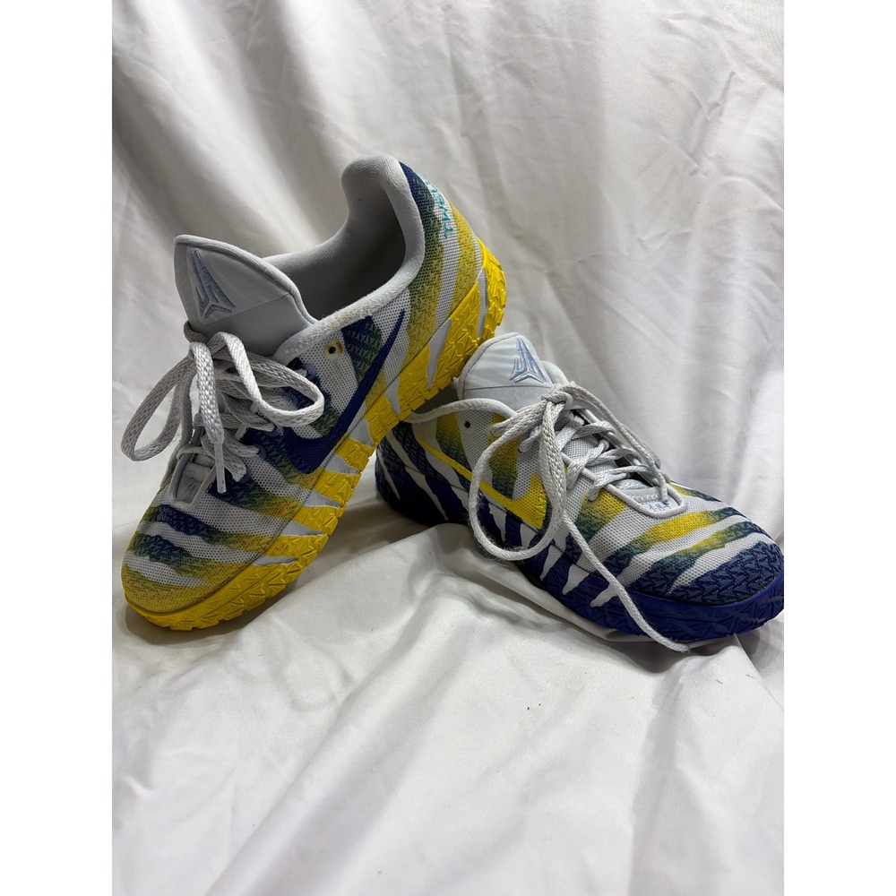 Nike Ja 2 Nightmare Mismatched Yellow Blue Kids Basketball Shoes IB4773-002 4Y